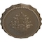 Ekena Millwork Oxford Ceiling Medallion, Hand-Painted Warm Silver, 16 7/8"W x 11 3/4"H x 1 1/2"P CM16OXWSS - alternate 2